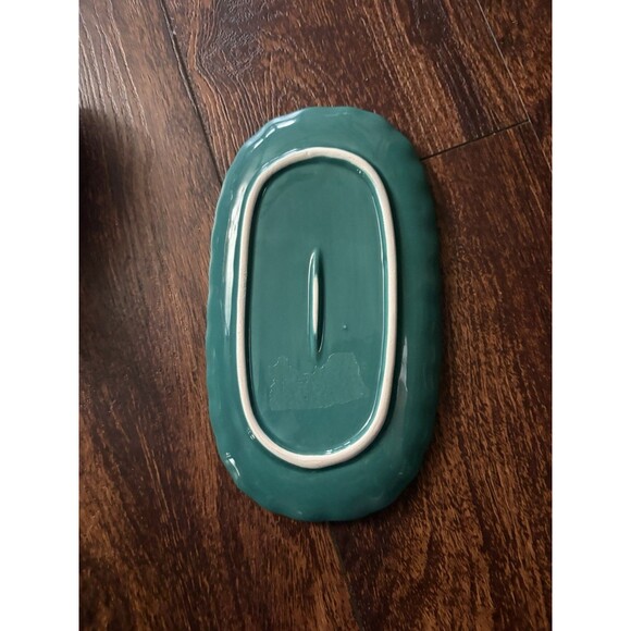 Pig Butter Dish Ceramic Floral Pig Covered Butter Dish Paisley and Flowers - Picture 6 of 6